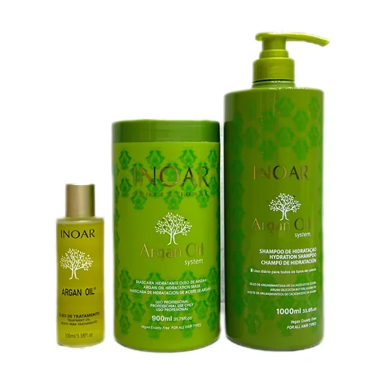 شامپو ماسک مو و روغن آرگان اینوار برزیلی