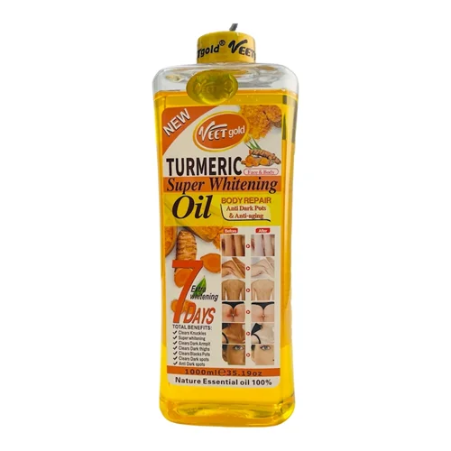 روغن سفید کننده زردچوبه ویت گلد آمریکا VEET Gold Super Whitening 1000ml)
