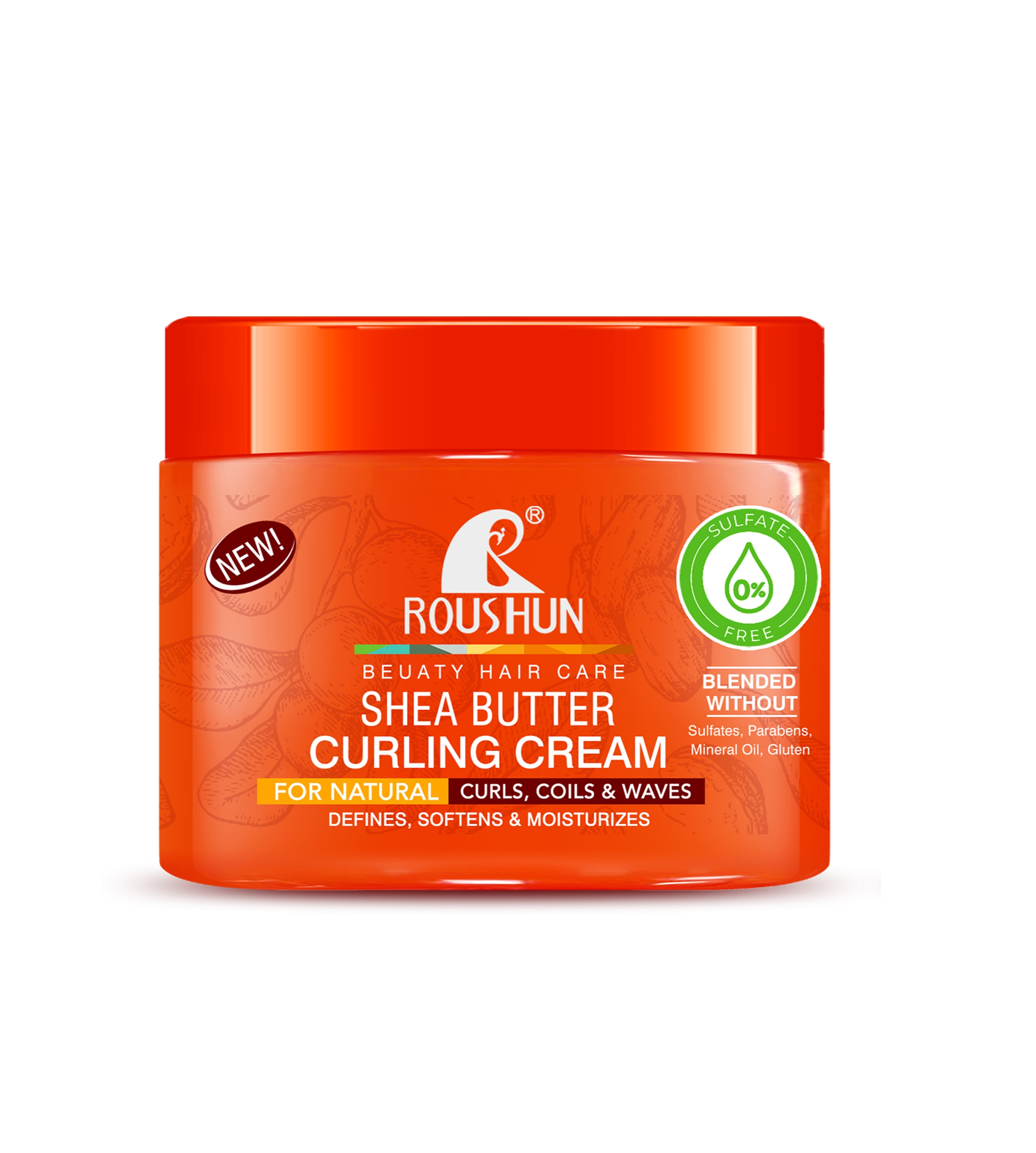 ماسک /کرم فر کننده مو با شی باتر رویشان roushun حجم350میلی