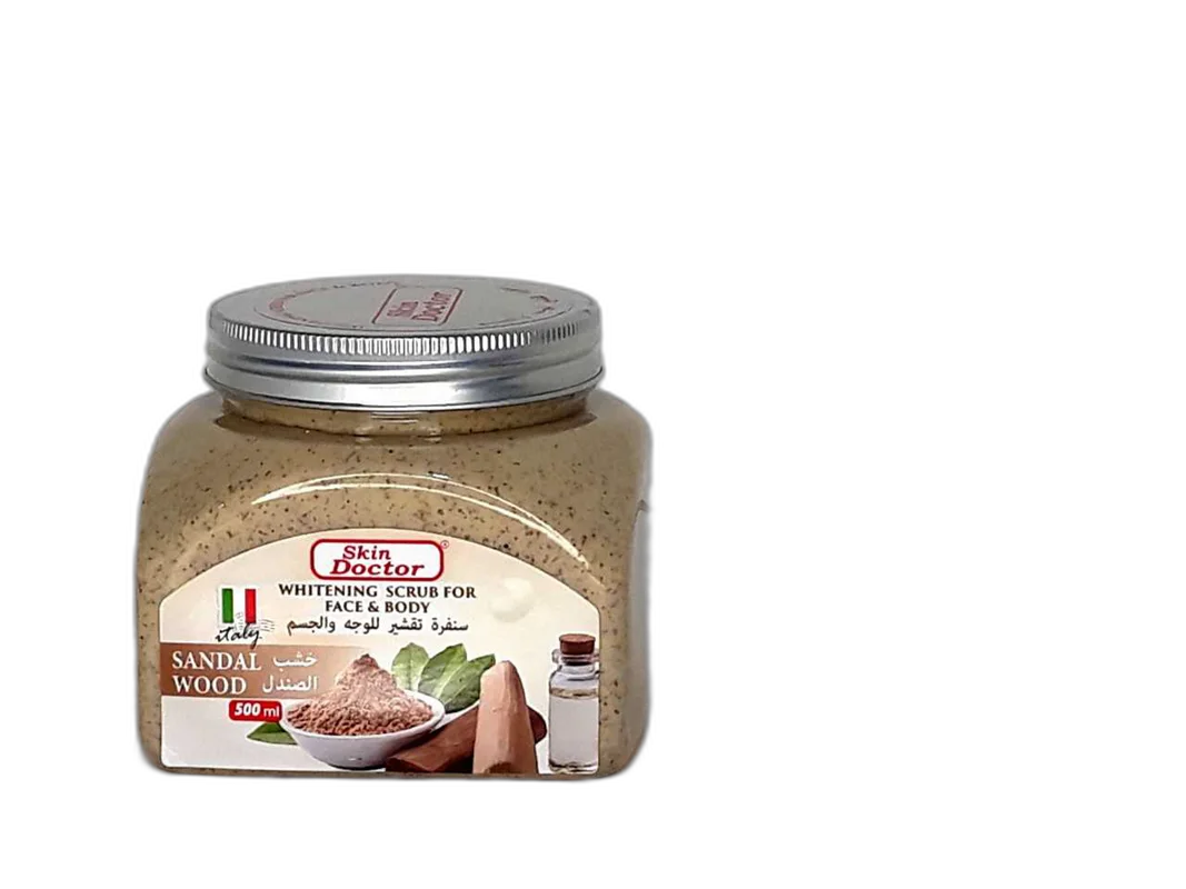اسکراب سفید کننده چوب صندل اسکین دکتر برای صورت و بدن