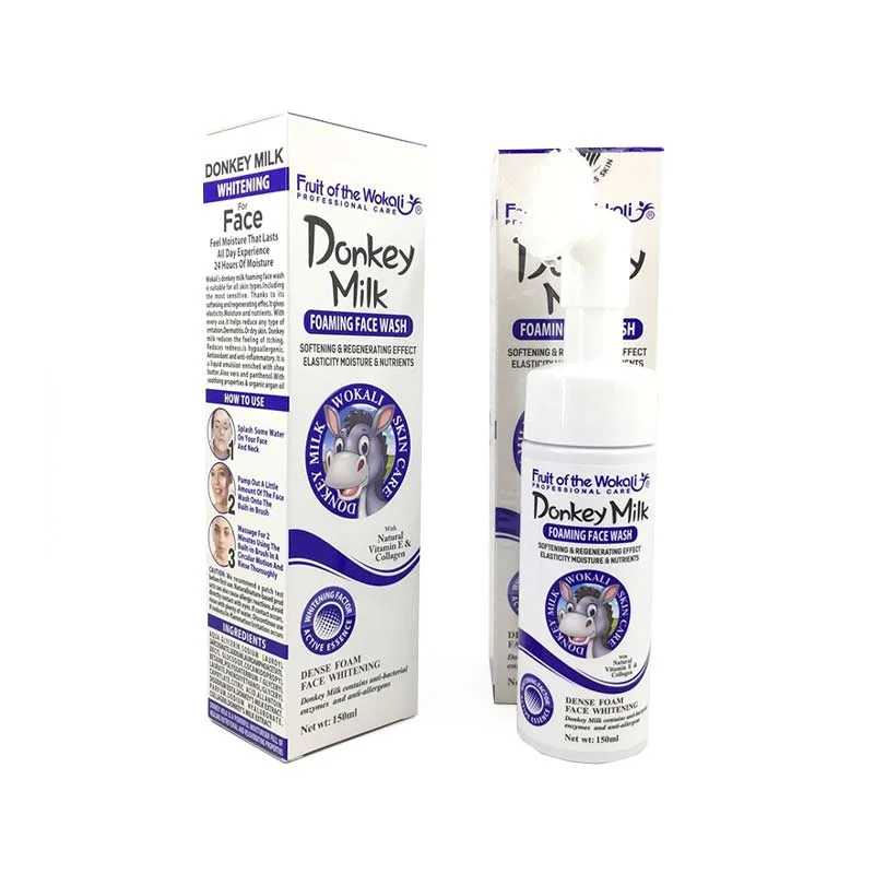 فوم شستشوی صورت شیر الاغ وکالی حجم 150 میلی لیتر (عمده)