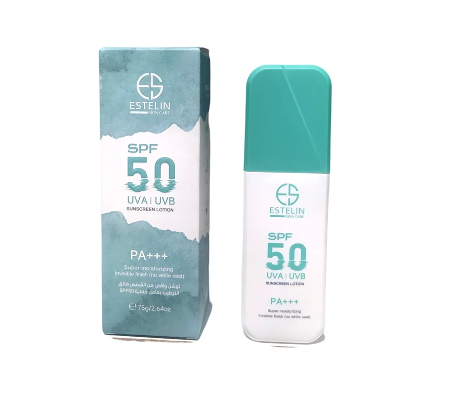 لوسیون ضد آفتاب مرطوب کننده قوی استلین Estelin Super Moisturising Sunscreen Lotion Spf50